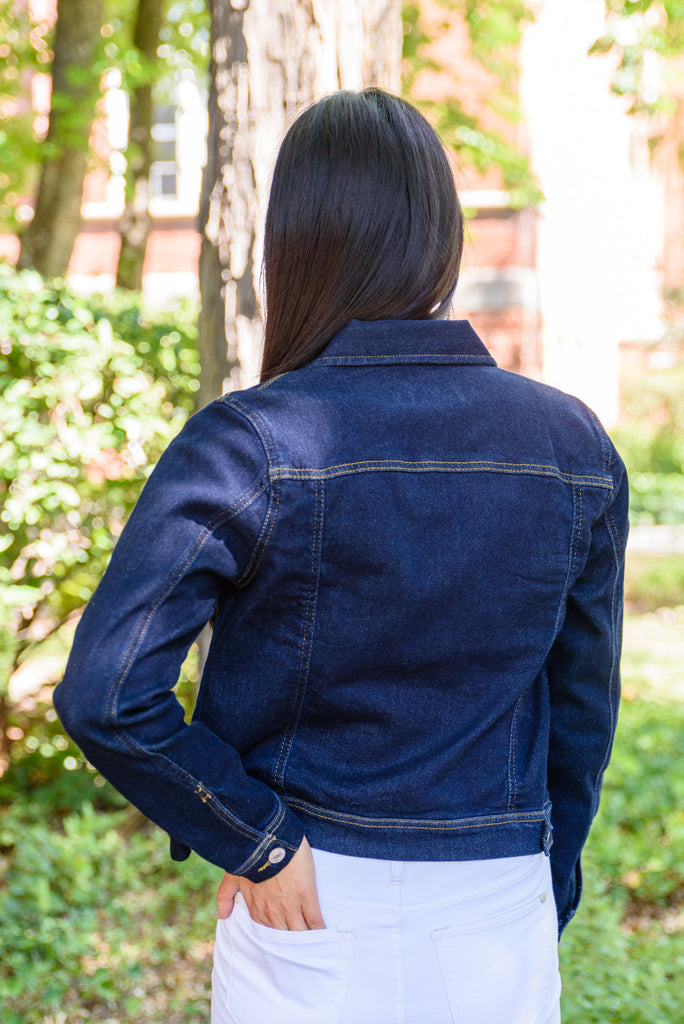 Through It All Denim Jacket-Womens-Timber Brooke Boutique, Online Women's Fashion Boutique in Amarillo, Texas