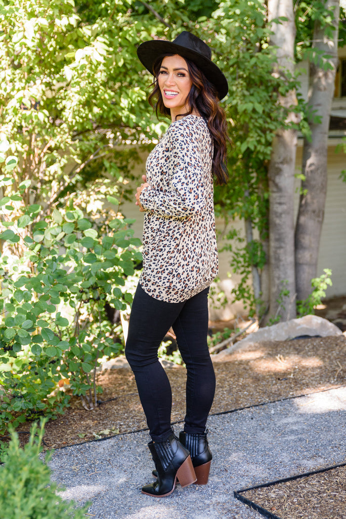 Total 360 Animal Print Top-120 Long Sleeve Tops-Timber Brooke Boutique, Online Women's Fashion Boutique in Amarillo, Texas