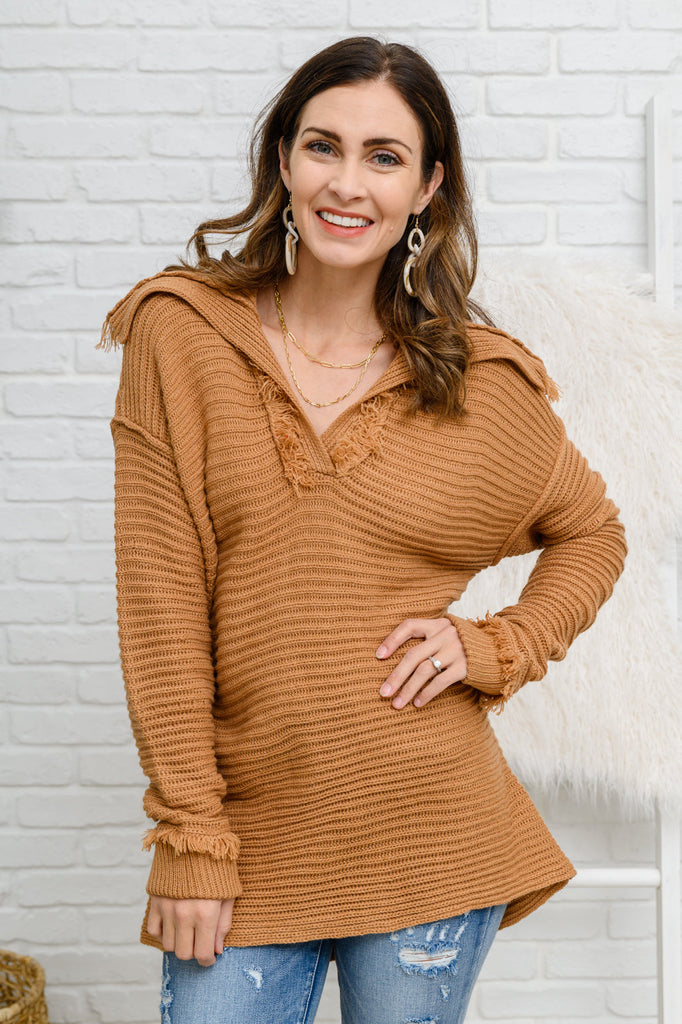 Travel Far & Wide Sweater in Taupe-Womens-Timber Brooke Boutique, Online Women's Fashion Boutique in Amarillo, Texas
