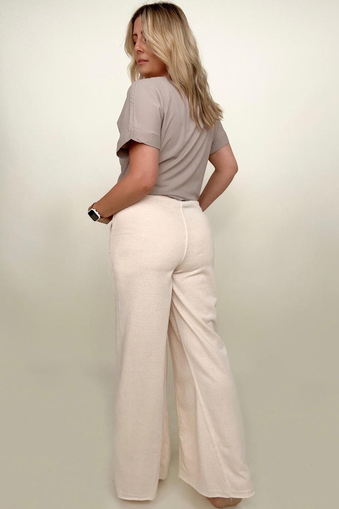 Mineral Washed Drawstring Retro Wide Leg Pants-Pants-Timber Brooke Boutique, Online Women's Fashion Boutique in Amarillo, Texas