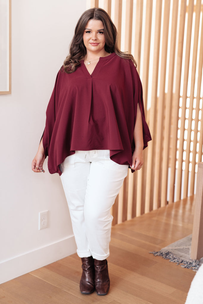 Universal Philosophy Blouse in Wine-Womens-Timber Brooke Boutique, Online Women's Fashion Boutique in Amarillo, Texas