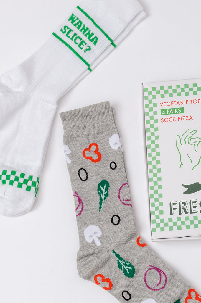 Veggie Pizza Sock Set-Womens-Timber Brooke Boutique, Online Women's Fashion Boutique in Amarillo, Texas