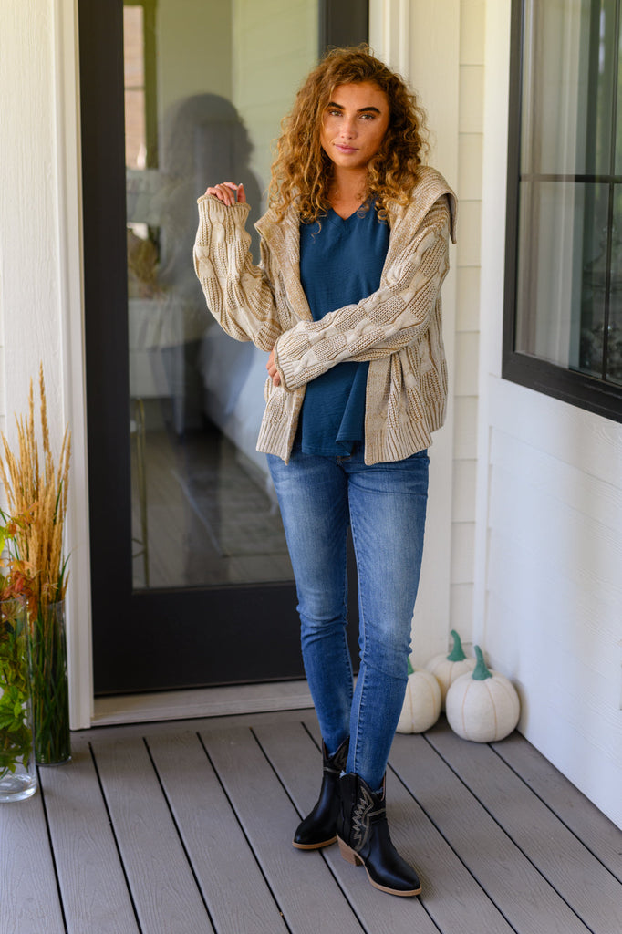 Look Out World Open Front Cardigan-Womens-Timber Brooke Boutique, Online Women's Fashion Boutique in Amarillo, Texas