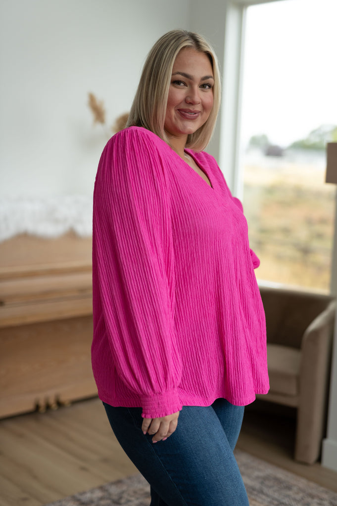 Very Refined V-Neck Blouse-Womens-Timber Brooke Boutique, Online Women's Fashion Boutique in Amarillo, Texas