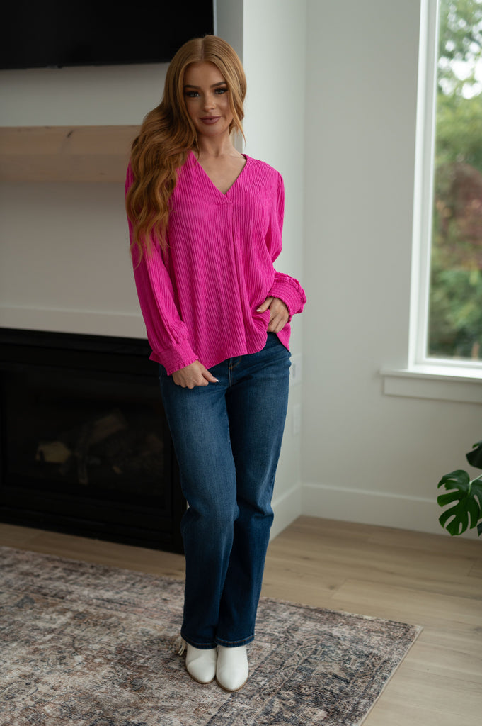 Very Refined V-Neck Blouse-Womens-Timber Brooke Boutique, Online Women's Fashion Boutique in Amarillo, Texas