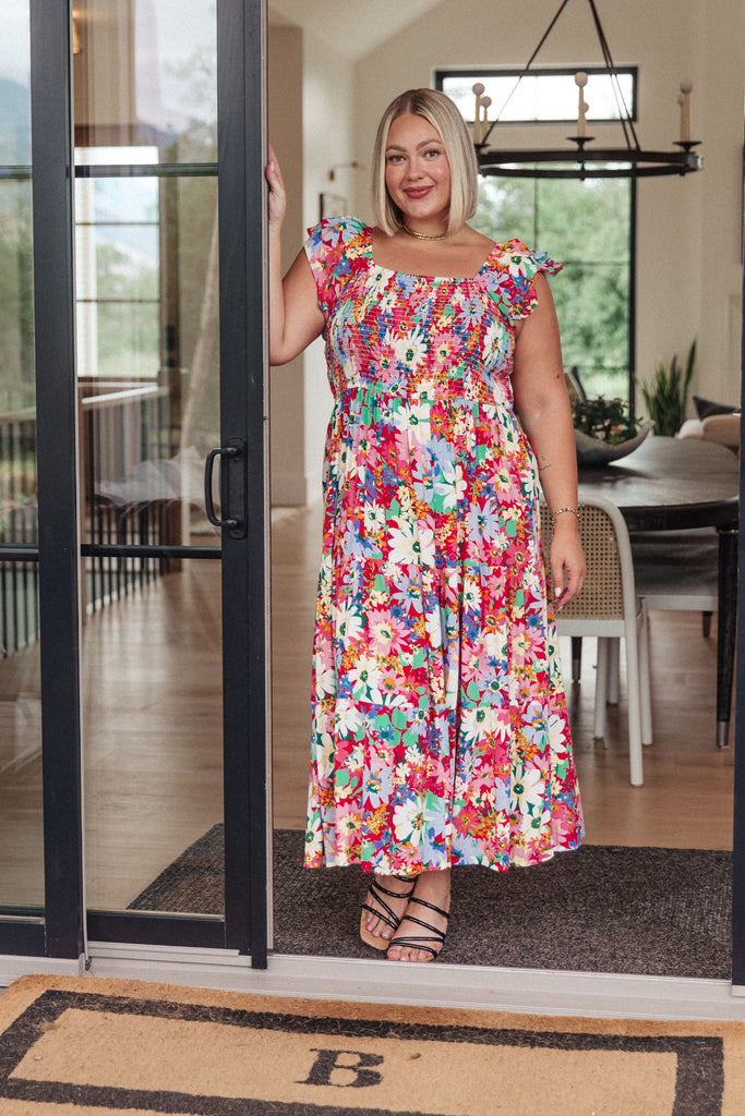 Walk in the Flowers Maxi Dress-Womens-Timber Brooke Boutique, Online Women's Fashion Boutique in Amarillo, Texas