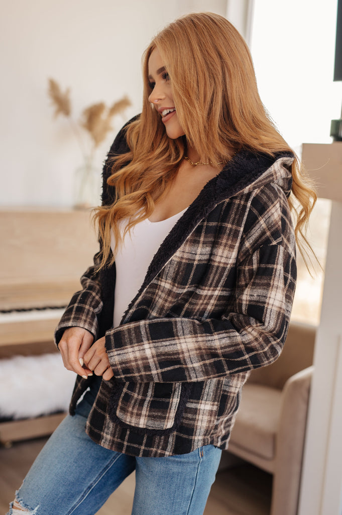 Warped Noise Reversible Plaid Shacket-Womens-Timber Brooke Boutique, Online Women's Fashion Boutique in Amarillo, Texas