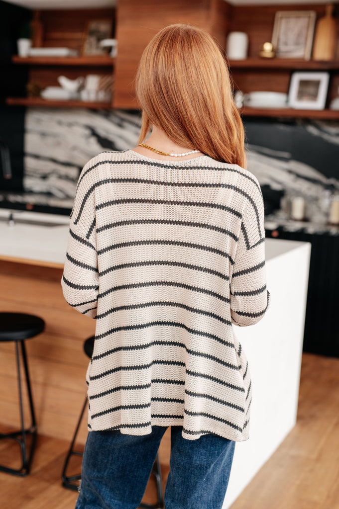 Weekend Adventure Striped Longline Cardigan-Womens-Timber Brooke Boutique, Online Women's Fashion Boutique in Amarillo, Texas