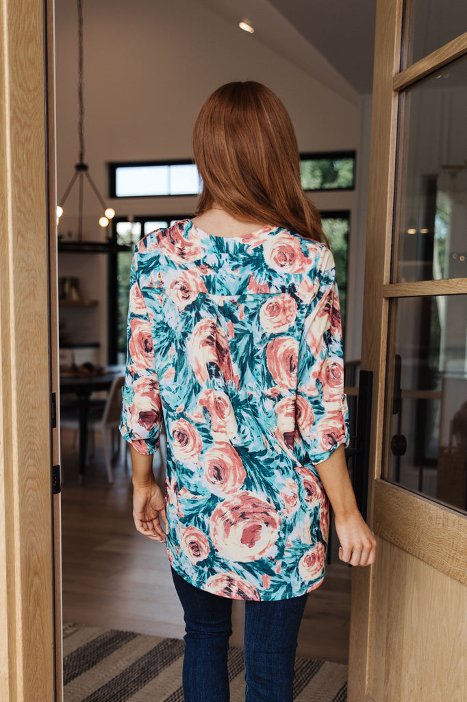 Whisked Away Floral Top-Womens-Timber Brooke Boutique, Online Women's Fashion Boutique in Amarillo, Texas