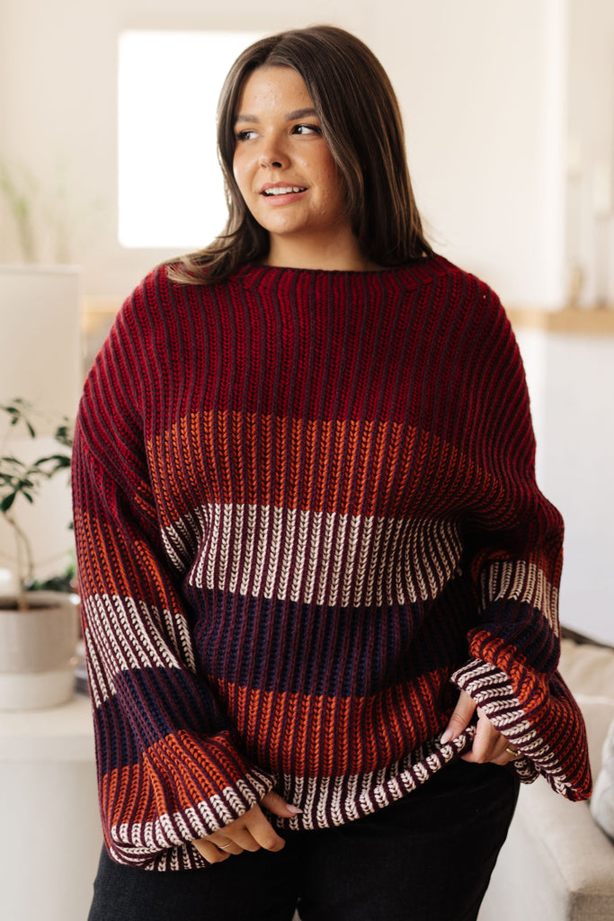 World of Wonder Striped Sweater-Womens-Timber Brooke Boutique, Online Women's Fashion Boutique in Amarillo, Texas