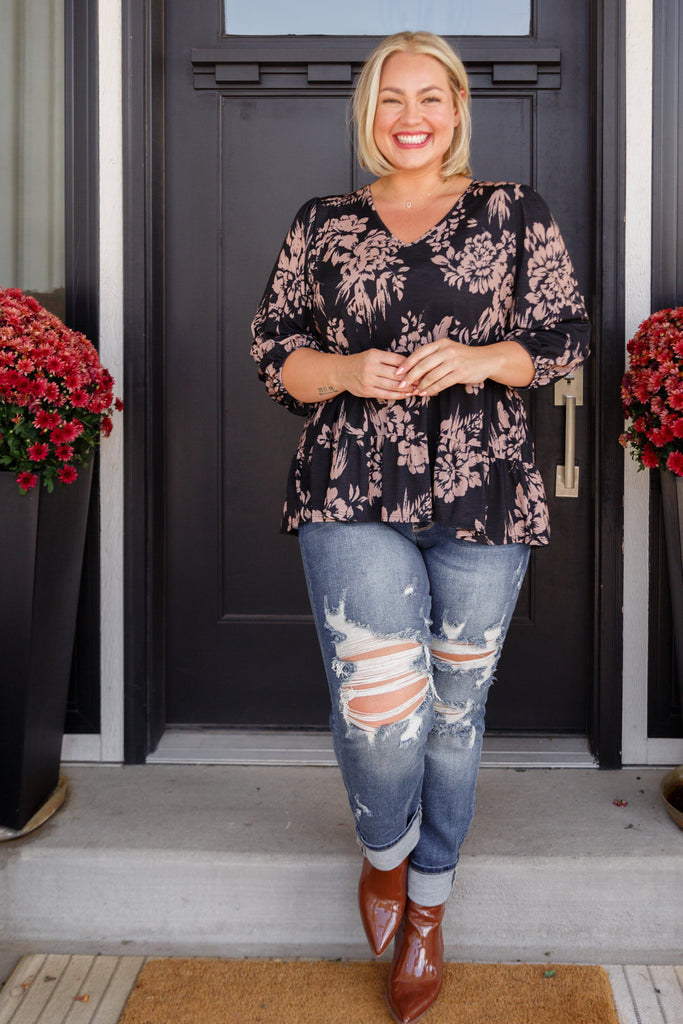 Your Choice V-Neck Floral Top-Womens-Timber Brooke Boutique, Online Women's Fashion Boutique in Amarillo, Texas