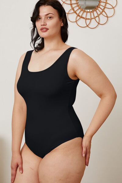 Basic Bae Full Size Square Neck Sleeveless Bodysuit-Timber Brooke Boutique, Online Women's Fashion Boutique in Amarillo, Texas