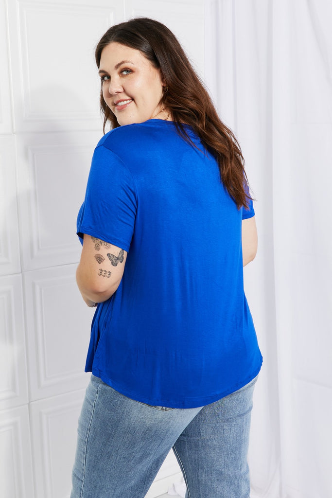 Culture Code Full Size Instant Connection V-Neck Tee-Timber Brooke Boutique, Online Women's Fashion Boutique in Amarillo, Texas