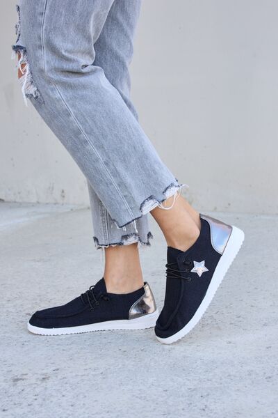 Forever Link Star Lace-Up Flat Sneakers-Timber Brooke Boutique, Online Women's Fashion Boutique in Amarillo, Texas