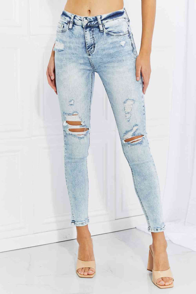 Vervet by Flying Monkey On The Road Full Size Distressed Jeans-Timber Brooke Boutique, Online Women's Fashion Boutique in Amarillo, Texas