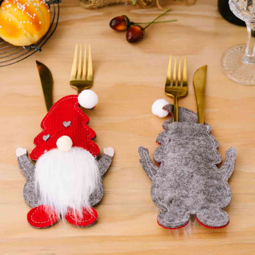 3-Piece Faceless Gnome Cutlery Holders-Timber Brooke Boutique, Online Women's Fashion Boutique in Amarillo, Texas