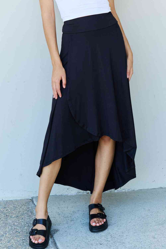 Ninexis First Choice High Waisted Flare Maxi Skirt in Black-Timber Brooke Boutique, Online Women's Fashion Boutique in Amarillo, Texas