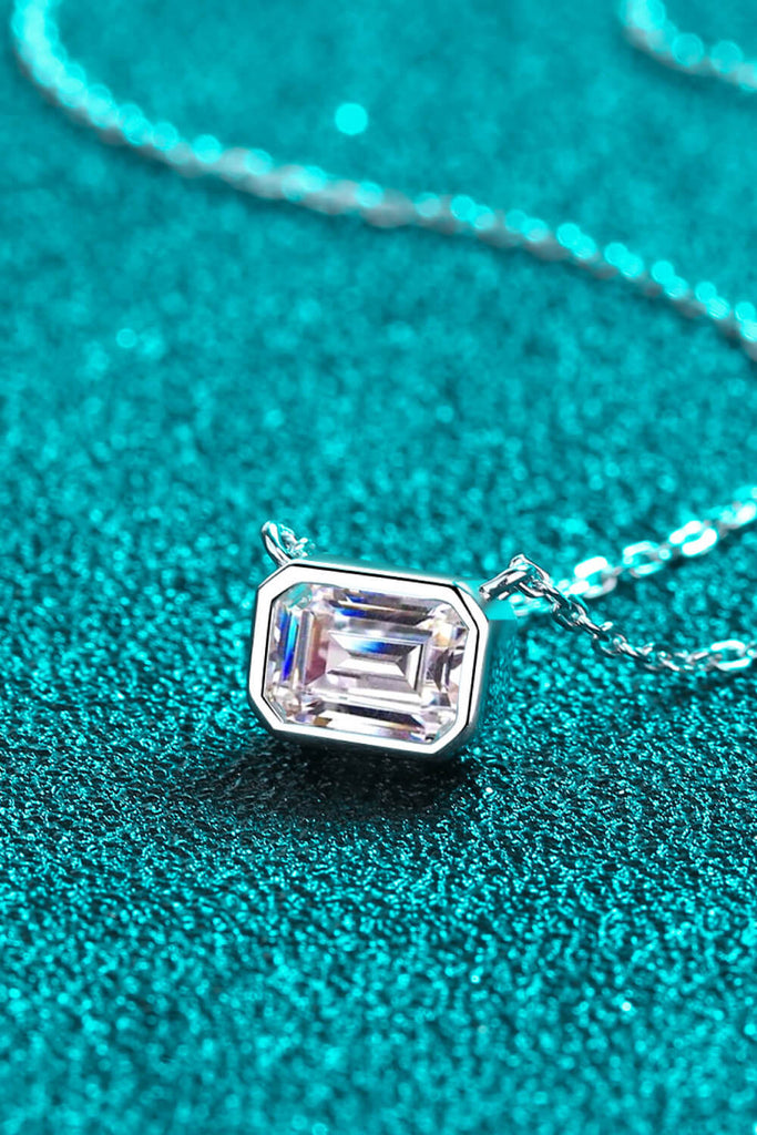 Beautiful Words 1 Carat Moissanite Pendant Necklace-Timber Brooke Boutique, Online Women's Fashion Boutique in Amarillo, Texas