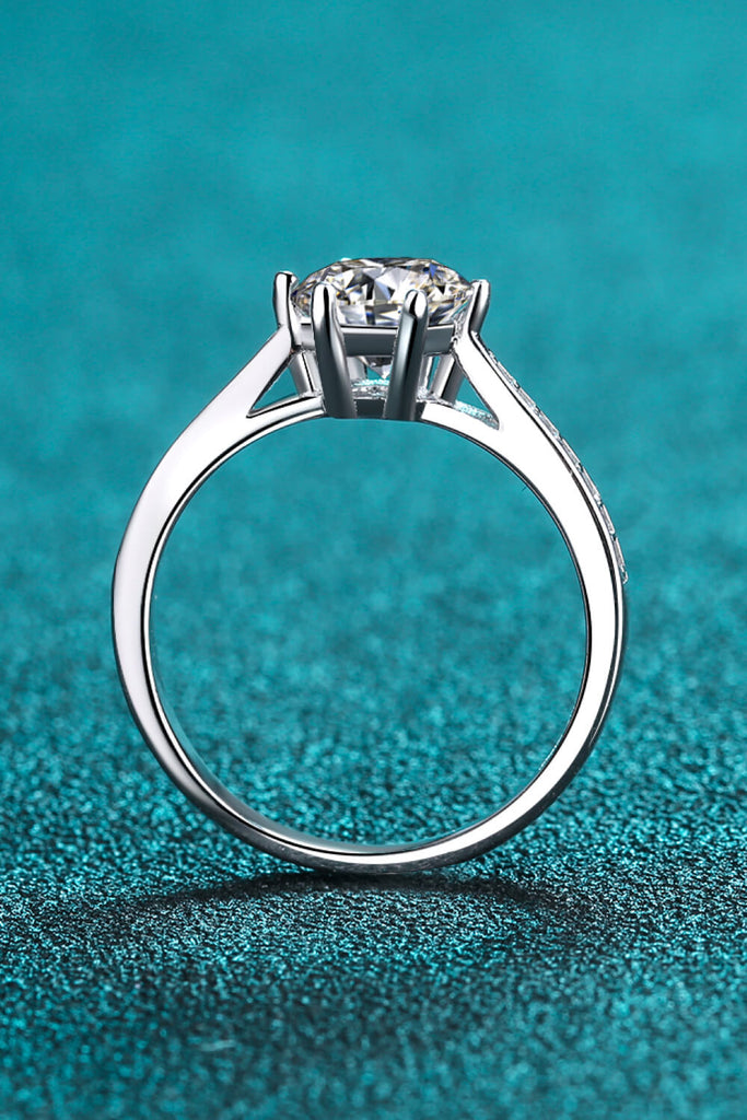 925 Sterling Silver Moissanite Ring-Timber Brooke Boutique, Online Women's Fashion Boutique in Amarillo, Texas