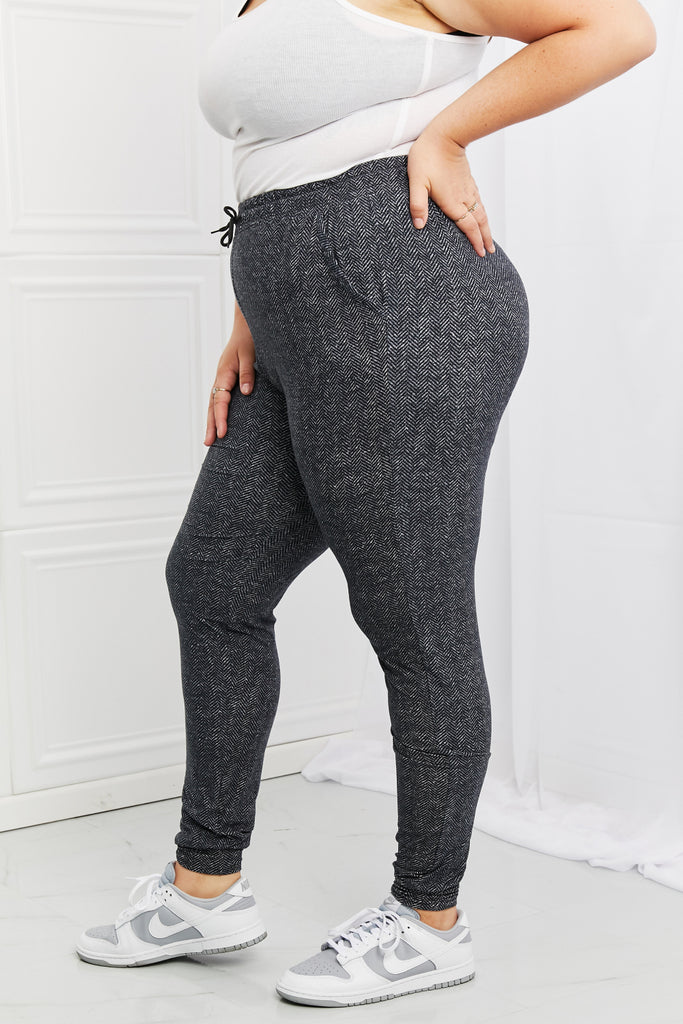 Leggings Depot Stay In Full Size Drawstring Waist Joggers-Timber Brooke Boutique, Online Women's Fashion Boutique in Amarillo, Texas