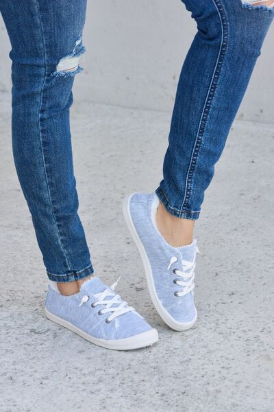 Forever Link Lace-Up Plush Thermal Flat Sneakers-Timber Brooke Boutique, Online Women's Fashion Boutique in Amarillo, Texas