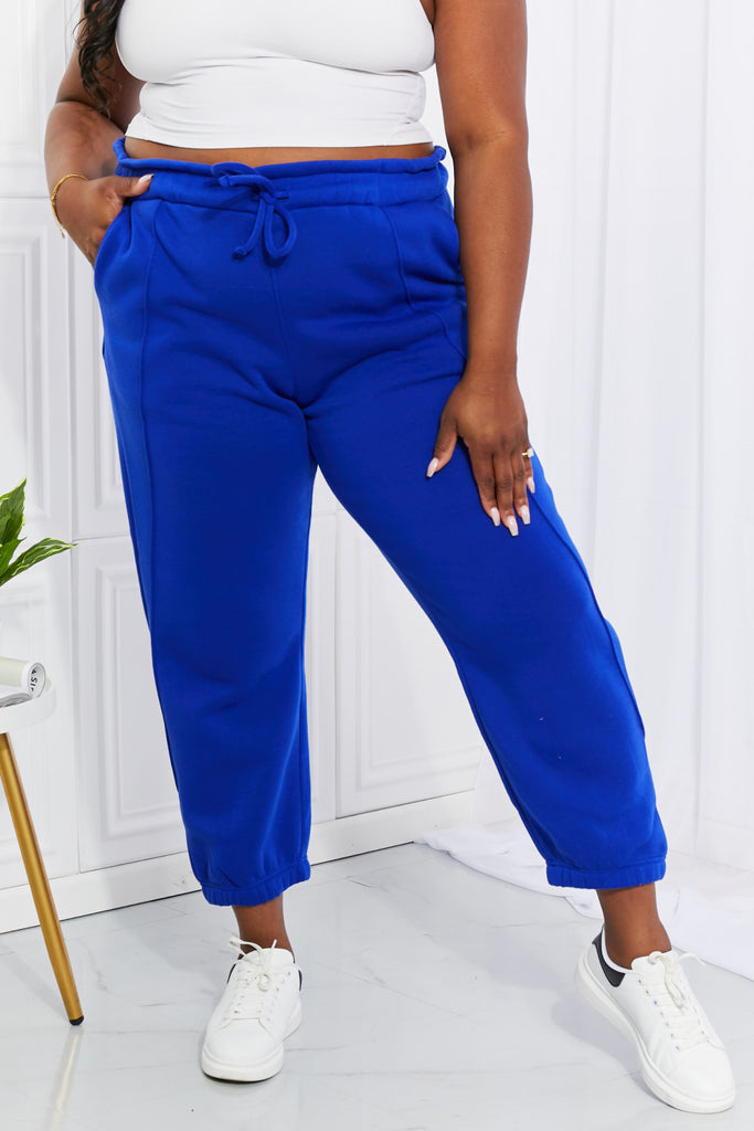 Zenana Full Size Can't Stop Me Paperbag Waist Joggers-Timber Brooke Boutique, Online Women's Fashion Boutique in Amarillo, Texas