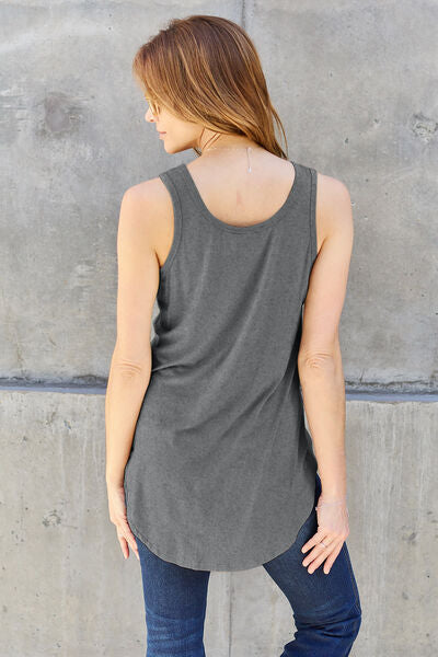 Basic Bae Full Size Round Neck Tank-Timber Brooke Boutique, Online Women's Fashion Boutique in Amarillo, Texas