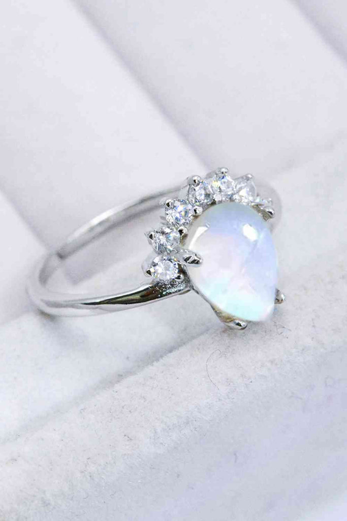 925 Sterling Silver Moonstone Ring-Timber Brooke Boutique, Online Women's Fashion Boutique in Amarillo, Texas