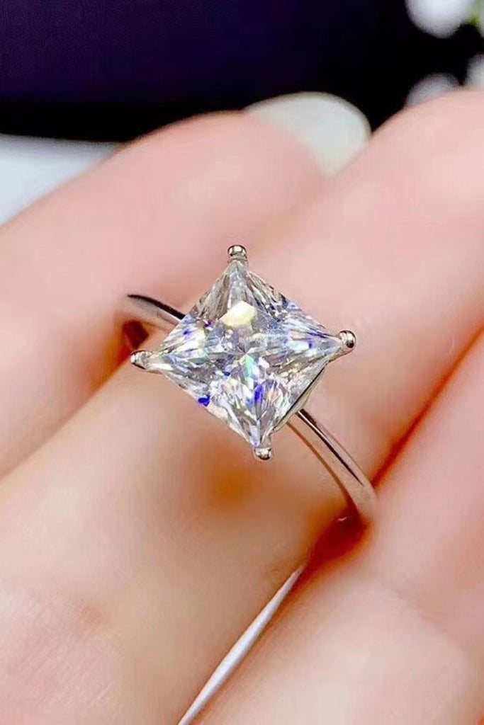 5 Carat Moissanite Solitaire Ring-Timber Brooke Boutique, Online Women's Fashion Boutique in Amarillo, Texas
