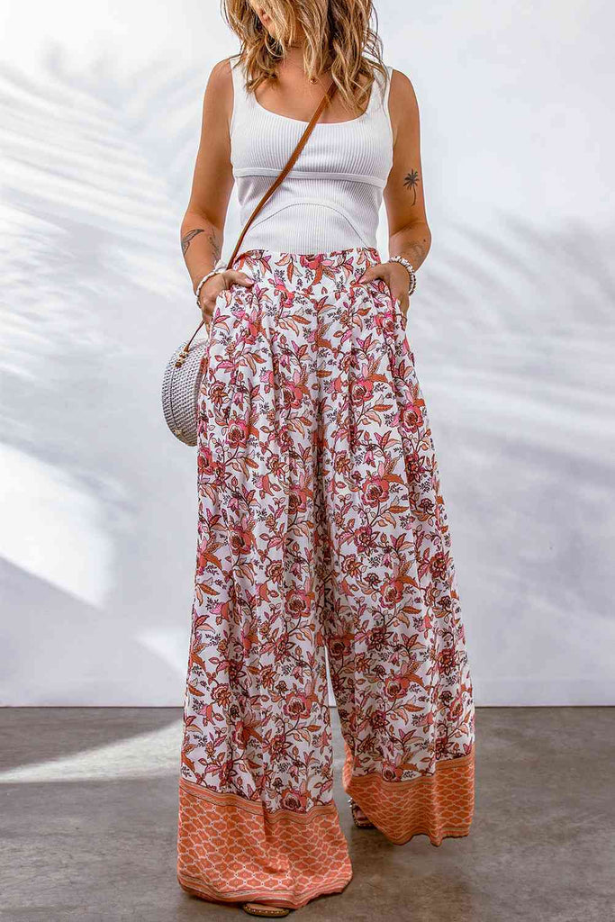 Bohemian Pleated Culottes-Timber Brooke Boutique, Online Women's Fashion Boutique in Amarillo, Texas