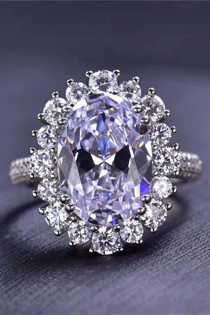 8 Carat Oval Moissanite Ring-Timber Brooke Boutique, Online Women's Fashion Boutique in Amarillo, Texas