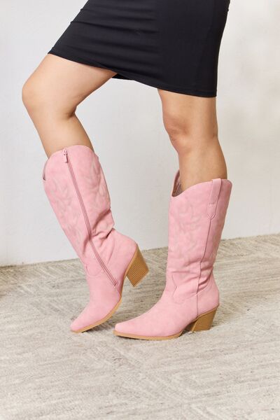 Forever Link Knee High Cowboy Boots-Timber Brooke Boutique, Online Women's Fashion Boutique in Amarillo, Texas