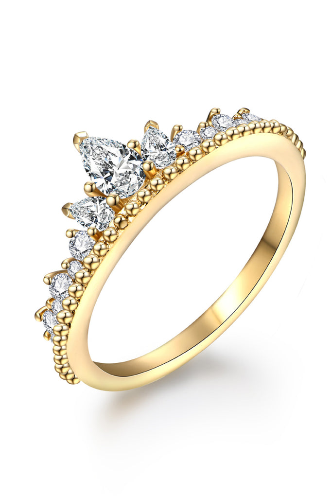 Crown Shape Moissanite Ring-Timber Brooke Boutique, Online Women's Fashion Boutique in Amarillo, Texas