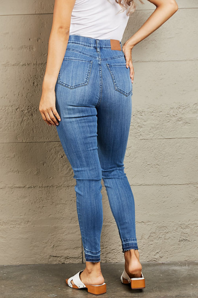 Judy Blue Janavie Full Size High Waisted Pull On Skinny Jeans-Timber Brooke Boutique, Online Women's Fashion Boutique in Amarillo, Texas