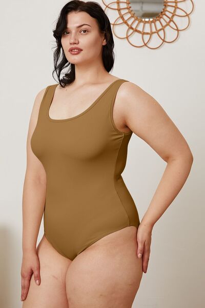 Basic Bae Full Size Square Neck Sleeveless Bodysuit-Timber Brooke Boutique, Online Women's Fashion Boutique in Amarillo, Texas