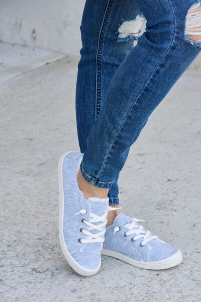Forever Link Lace-Up Plush Thermal Flat Sneakers-Timber Brooke Boutique, Online Women's Fashion Boutique in Amarillo, Texas