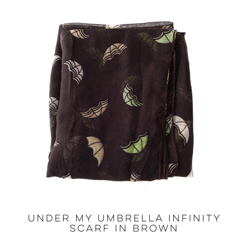 Under My Umbrella Infinity Scarf in Black-YFW-Timber Brooke Boutique, Online Women's Fashion Boutique in Amarillo, Texas