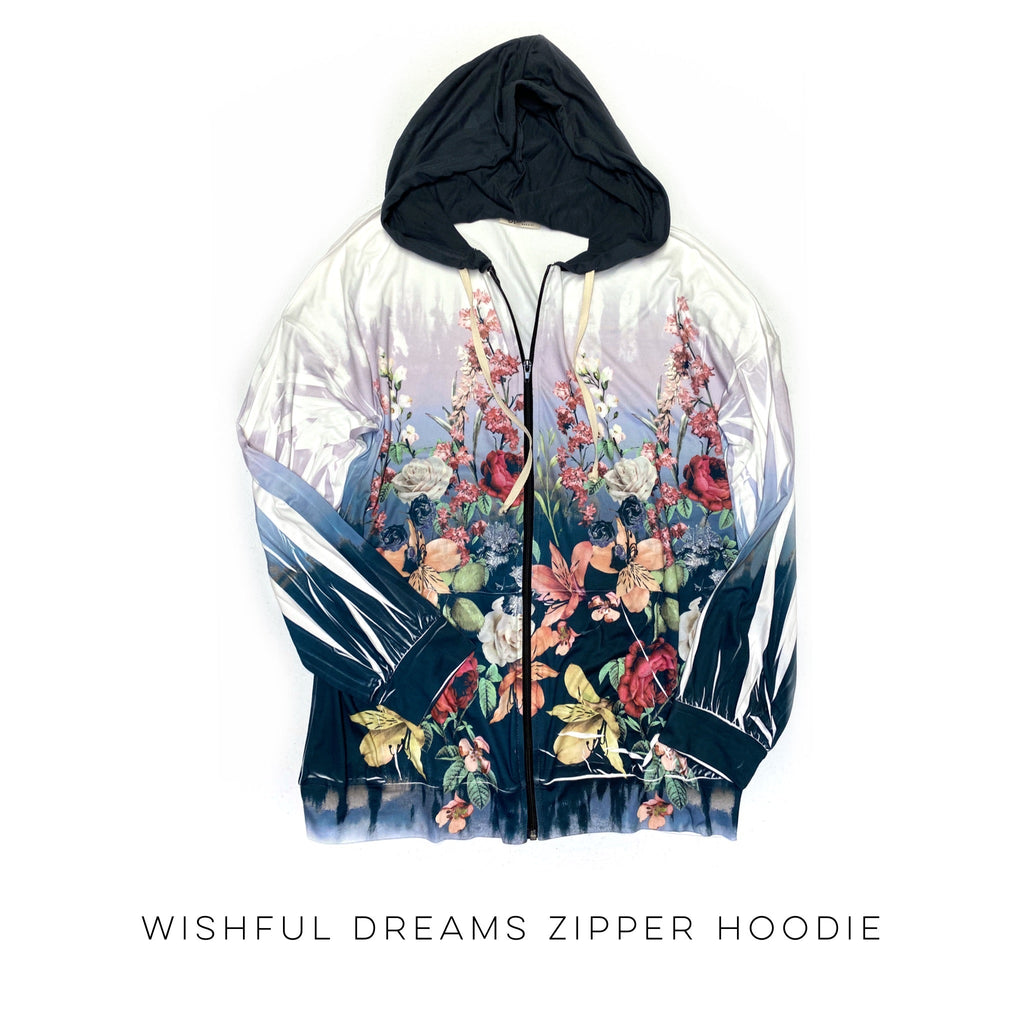Wishful Dreams Zipper Hoodie-Blumin'-Timber Brooke Boutique, Online Women's Fashion Boutique in Amarillo, Texas