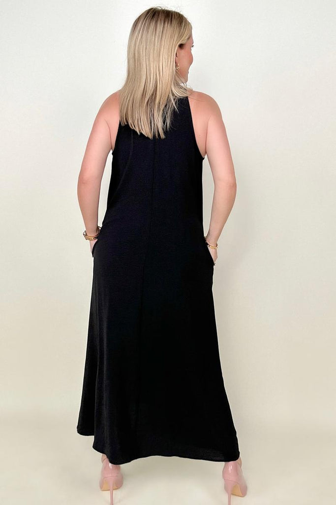Be Stage Sleeveless Airflow A-Line Maxi Dress-Maxi Dresses-Timber Brooke Boutique, Online Women's Fashion Boutique in Amarillo, Texas