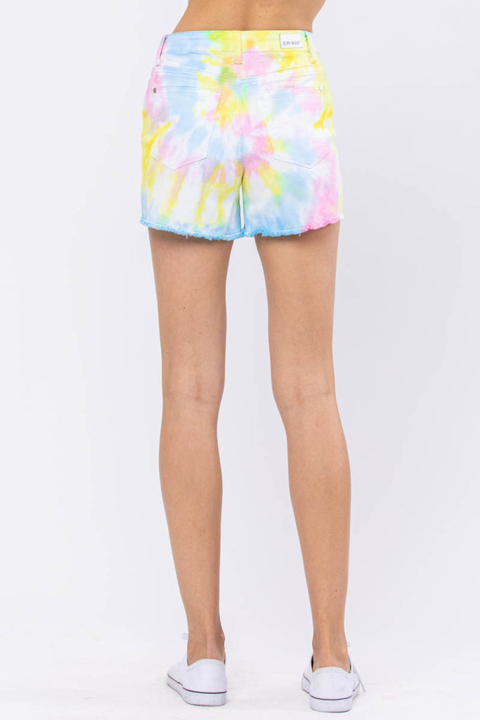 The Hippie Dippie Judy Blue Shorts-judy blue-Timber Brooke Boutique, Online Women's Fashion Boutique in Amarillo, Texas
